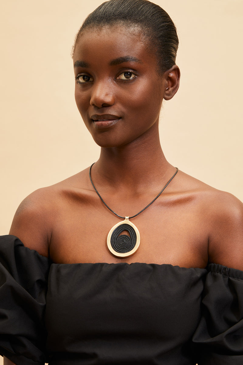 Bongani Necklace Black