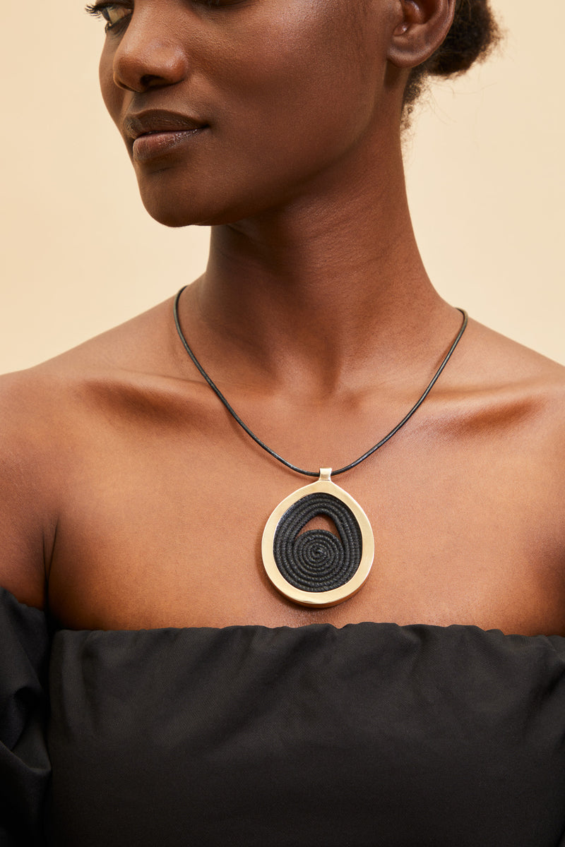 Bongani Necklace Black